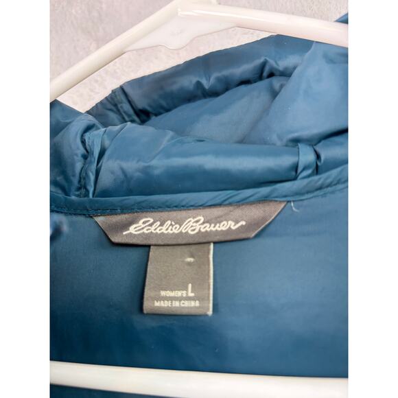 Eddie Bauer Women’s Luna Peak 550 Down Parka – Peacock Blue – Size L - Picture 6 of 7
